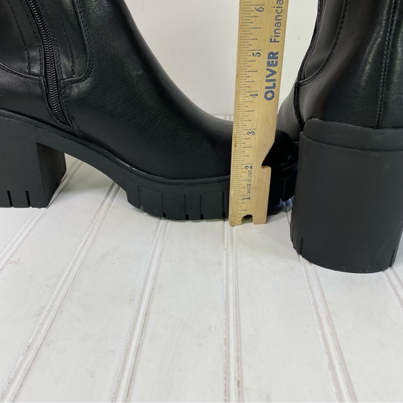 Truffle Collection black pull on chunky boots - Picture 8 of 9